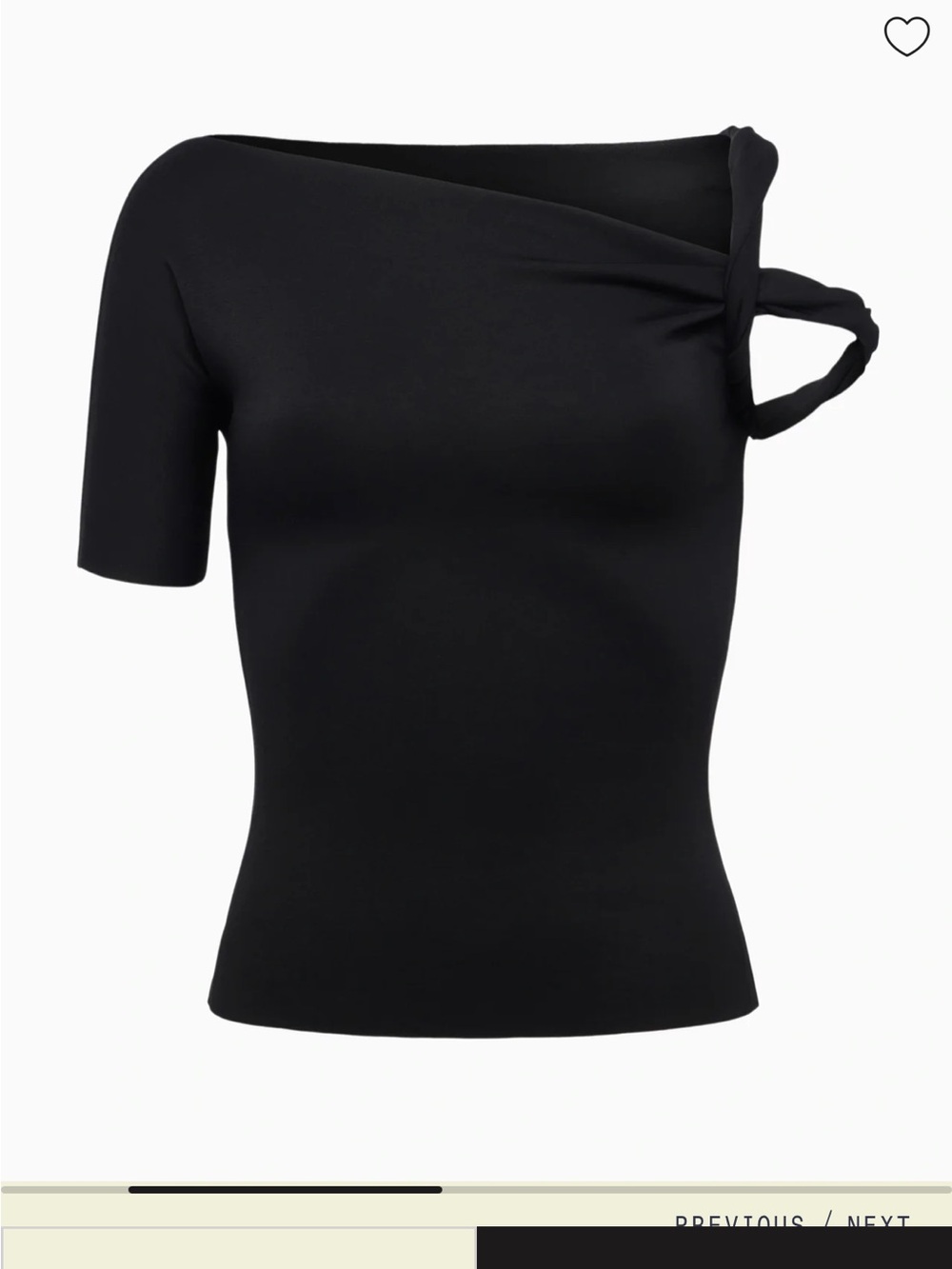 Khy by Kylie Jenner sleek black twisted tee set size s/xs